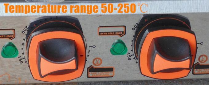 Máquina do rolo do cachorro quente de 7 Rolls, grade elétrica da salsicha 1.69kw 3